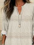 Women Floral Long Sleeve Blouse Spring/Fall Printing V Neck Daily Casual Top