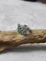 Exquisite Open Enamel Creative Retro Color Flower Ring Ethnic Style Classical Open Adjustable Ring
