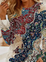 Women Floral Long Sleeve Tee T-shirt Crew Neck Printing Casual Spring/Fall Graphic Tee Top