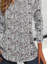 Women Floral Long Sleeve Tee T-shirt Crew Neck Printing Casual Spring/Fall Graphic Tee Top