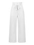 Women Plain Long Elastic Waist Pants Casual Spring/Fall Trousers
