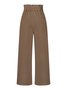 Women Plain Long Elastic Waist Pants Casual Spring/Fall Trousers