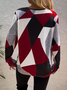 Women Geometric Long Sleeve Tee T-shirt Crew Neck Printing Casual Spring/Fall Graphic Tee Top