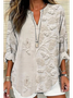 Women Floral Long Sleeve Blouse Spring/Fall Printing V Neck Daily Casual Top