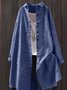 Women Striped Long Sleeve Shirt Spring/Fall Printing Stand Collar Daily Casual Top