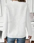Women Plain V Neck Casual Spring/Fall Long Sleeve Sweatshirt