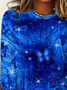 Women Abstract Long Sleeve Tee T-shirt Crew Neck Printing Casual Spring/Fall Graphic Tee Top