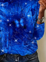 Women Abstract Long Sleeve Tee T-shirt Crew Neck Printing Casual Spring/Fall Graphic Tee Top