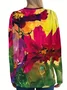Women Floral Long Sleeve Tee T-shirt Crew Neck Printing Casual Spring/Fall Graphic Tee Top