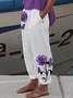 Women Floral Long Pants Casual Spring/Fall Trousers