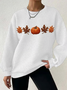 Women Halloween Crew Neck Casual Spring/Fall Long Sleeve Sweatshirt