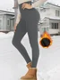 Women Plain Casual All Season Ankle Pants Leggings