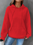 Women Plain Spring/Fall Long Sleeve Casual Daily Hoodie