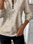 Women Floral Crew Neck Vintage Spring/Fall Long Sleeve Sweatshirt