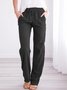 Women Plain Long Pants Casual Spring/Fall Trousers