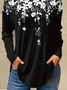 Women Floral Long Sleeve Tee T-shirt Crew Neck Printing Casual Spring/Fall Graphic Tee Top