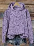 Women Floral Spring/Fall Printing Long Sleeve Casual Daily Hoodie