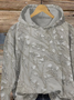 Women Floral Spring/Fall Printing Long Sleeve Casual Daily Hoodie