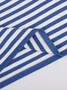 Women Striped Split Joint Spring/Fall Street Long Sleeve Crew Neck Sweater