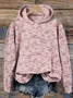 Women Floral Spring/Fall Printing Long Sleeve Casual Daily Hoodie