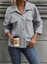 Women Spring/Fall Outerwear Vintage Jacquard Plain Long Sleeve Shawl Collar Jacket
