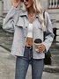 Women Spring/Fall Outerwear Vintage Jacquard Plain Long Sleeve Shawl Collar Jacket