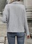 Women Spring/Fall Outerwear Vintage Jacquard Plain Long Sleeve Shawl Collar Jacket