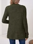 Women Plain Spring/Fall Cover-up Vintage Split Joint Lightweight Cardigan