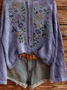 Women's Floral Print Casual Long Sleeve Top