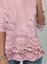 Women Floral Long Sleeve Tee T-shirt Crew Neck Printing Casual Spring/Fall Graphic Tee Top