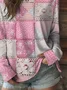 Women Floral Long Sleeve Tee T-shirt Crew Neck Printing Casual Spring/Fall Graphic Tee Top