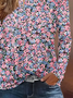 Women Floral Long Sleeve Tee T-shirt Crew Neck Printing Casual Spring/Fall Graphic Tee Top
