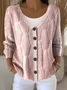 Women Abstract Casual Spring/Fall Printing Cardigan