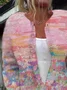 Women Abstract Casual Spring/Fall Printing Cardigan
