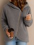 Women's Winter Outerwear Cotton Casual Plain Long Sleeve Hoodie Fleece Coat