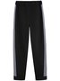 Women Geometric Split Joint Two-Piece Set Daily Long Sleeve Casual Spring/Fall Top With Pants Matching Set