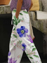 Women Floral Long Pants Casual Spring/Fall Trousers
