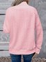 Women Geometric Turtleneck Jacquard Vintage Spring/Fall Long Sleeve Sweatshirt