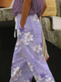 Women Floral Long Pants Casual Spring/Fall Trousers