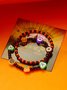 Halloween Bracelet Amazon Hot Sale Rice Bead Orange Pumpkin Skull Pendant Set Hand Jewelry