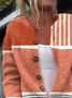 Women Abstract Casual Spring/Fall Printing Cardigan