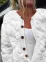 Women Floral Casual Spring/Fall Printing Cardigan