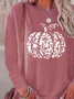 Women Halloween (pumpkin) Long Sleeve Tee T-shirt Crew Neck Printing Casual Spring/Fall Graphic Tee Top