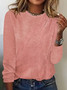 Women Abstract Long Sleeve Tee T-shirt Crew Neck Printing Casual Spring/Fall Graphic Tee Top