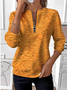 Women Floral Crew Neck Vintage Spring/Fall Long Sleeve Sweatshirt