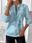 Women Ombre Crew Neck Vintage Spring/Fall Long Sleeve Sweatshirt
