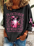 Women Floral Long Sleeve Tee T-shirt Crew Neck Printing Casual Spring/Fall Graphic Tee Top