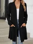 Women Plain Spring/Fall Cover-up Vintage Split Joint Lightweight Cardigan