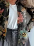 Women Floral Vintage Spring/Fall Printing Cardigan