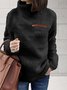 Women Plain Split Joint Winter Casual Long Sleeve Crew Neck Cotton Sweater